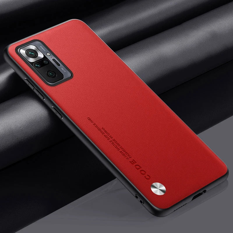 Luxury PU Leather Case For Xiaomi Redmi Note 10 Pro Back Cover Silicone Protection Phone Case For Redmi Note 10S 10 4G 10T 5G