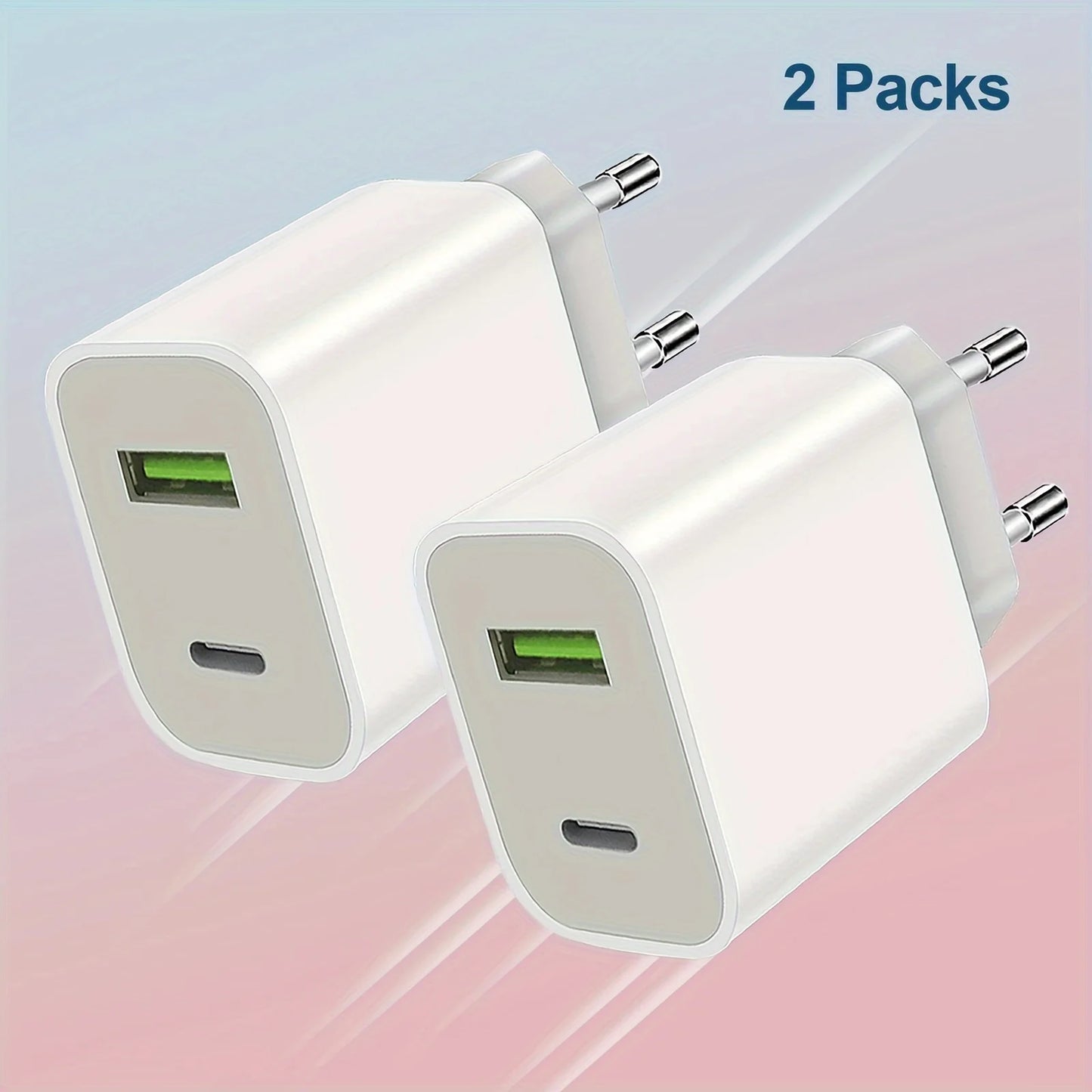 USB C Charger Block   Power Adapter Wall Charger, Double Fast Plug Charging Brick for iPhone 14/14 Pro/13/12/11/XS