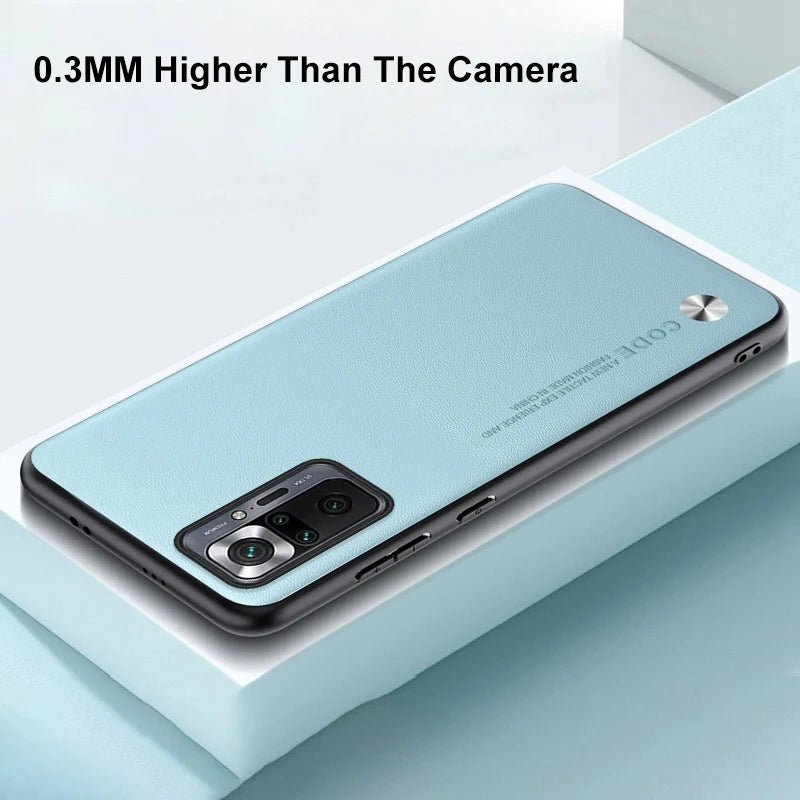 Luxury PU Leather Case For Xiaomi Redmi Note 10 Pro Back Cover Silicone Protection Phone Case For Redmi Note 10S 10 4G 10T 5G