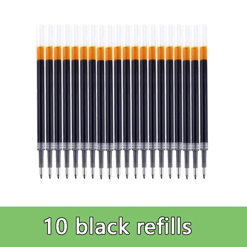 Gel pens Set Black Blue Red Refill Gel Pen Bullet Tip 0.5mm School & office Supplies Stationery kawaii accessories stationery