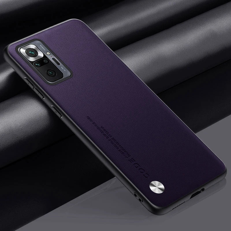 Luxury PU Leather Case For Xiaomi Redmi Note 10 Pro Back Cover Silicone Protection Phone Case For Redmi Note 10S 10 4G 10T 5G