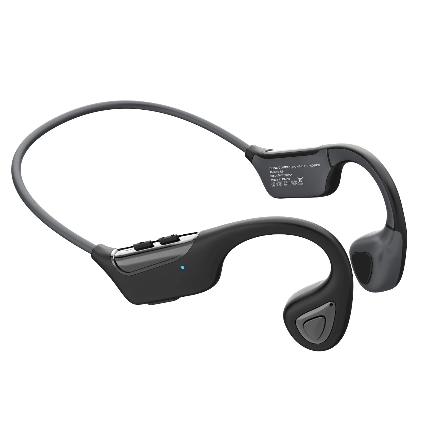 PARAMITA Real Bone Conduction Bluetooth Headphone Wireless BT5.3 Waterproof Sports Headset with Mic for Workouts Running Driving