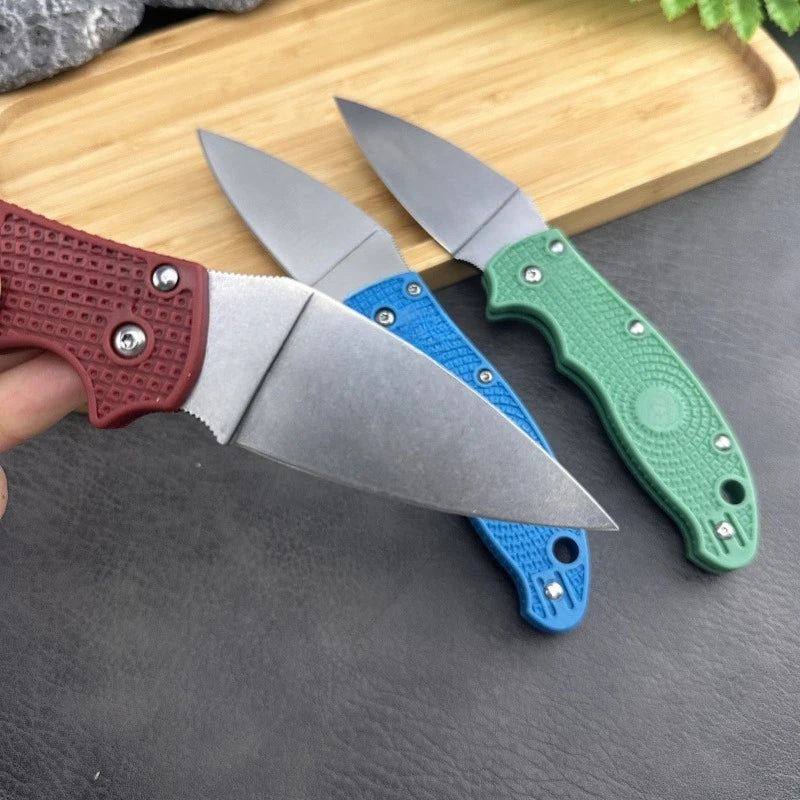 C101 multi-color nylon fiber handle folding knife Outdoor tactical military hunting knife multi-purpose EDC tool Men's gift