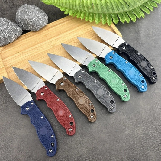 C101 multi-color nylon fiber handle folding knife Outdoor tactical military hunting knife multi-purpose EDC tool Men's gift