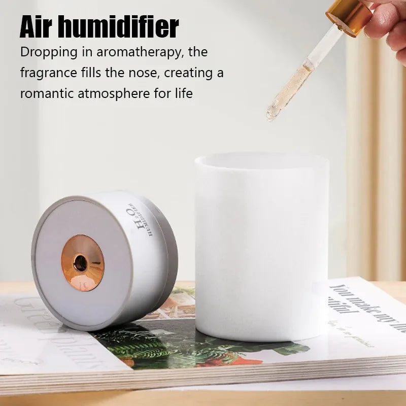 Portable Mini Air Humidifier Ultrasonic Cool Mist Evaporative Humidifier Cordless Quiet Operation for Bedroom Car Office