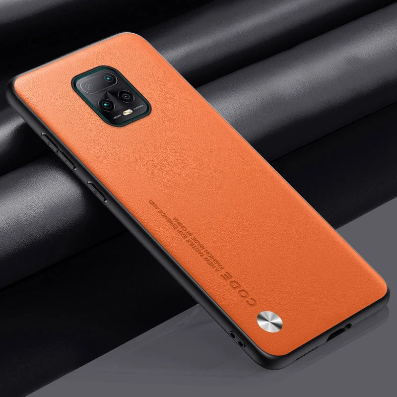 Luxury PU Leather Case For Xiaomi Redmi Note 9 Pro Back Cover Matte Silicone Protection Phone Case For Redmi Note 9S Note9 Pro