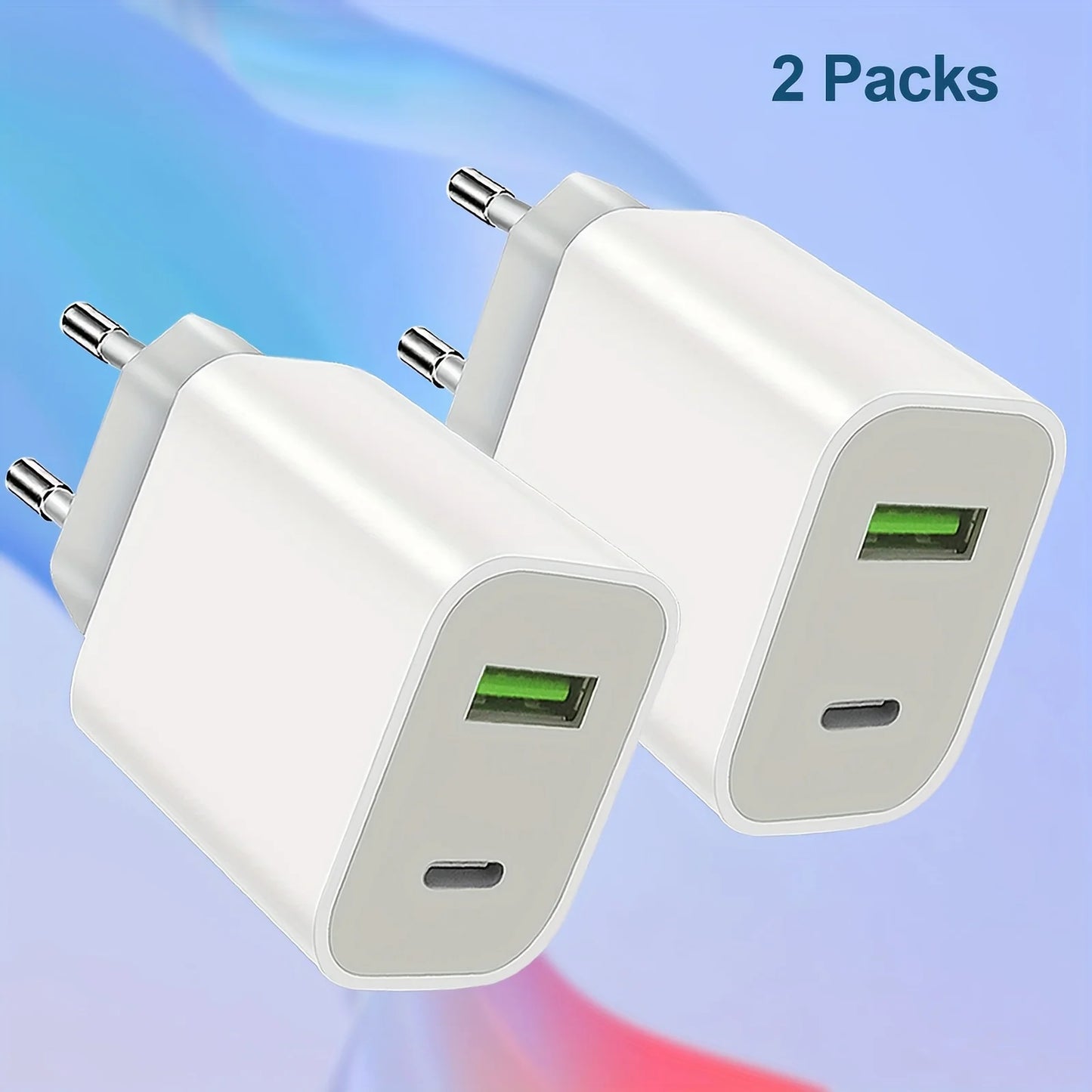 USB C Charger Block   Power Adapter Wall Charger, Double Fast Plug Charging Brick for iPhone 14/14 Pro/13/12/11/XS