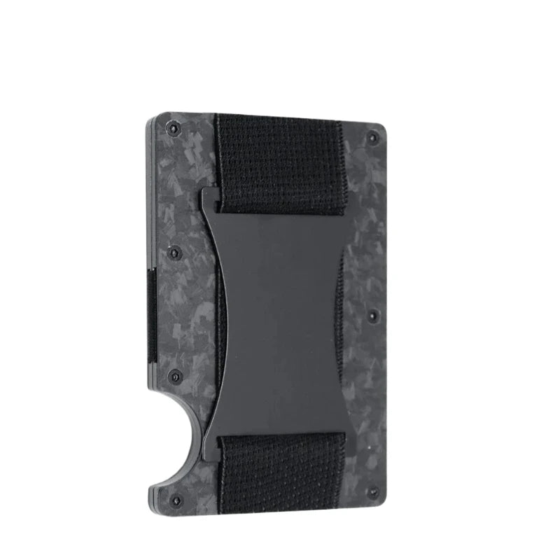 Men's Wallet - Slim, Minimalistic & Seamless, Blocks RFID Scanners, Holds 12 Card & Has a Money Clip (Carbon)